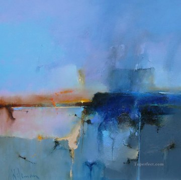 Landscapes Painting - Blue Drift abstract seascape